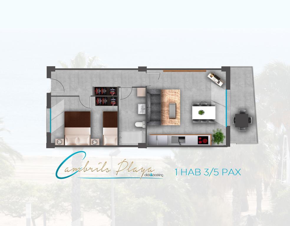 Apartamentos Cambrils Playa Spa Habitación foto
