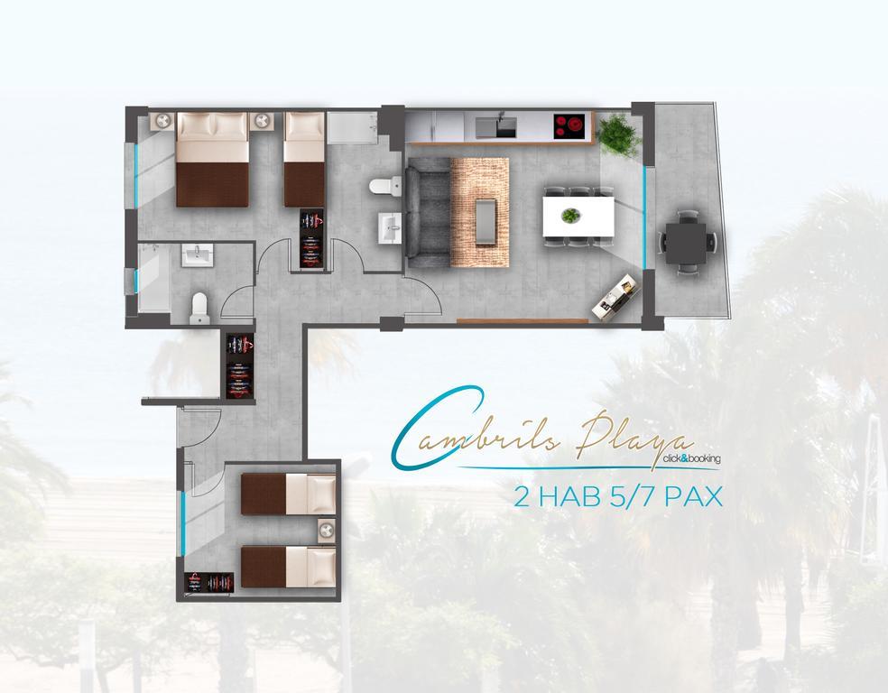 Apartamentos Cambrils Playa Spa Habitación foto